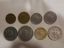 Serie italiana Albania 0,05 0,10 0,20 0,50 1 2 5 10 lek argento