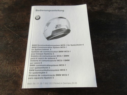 Bmw wcs system helm 2005 - bmw,