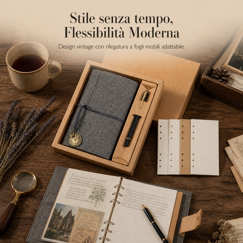 Quaderno fogli mobili - quaderno, a