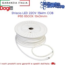 Striscia led 220v 15w cob - led, 15w/m