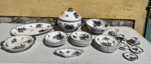 Antico servizio con zuppiera - antico,