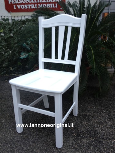 Sedia bianca legno - , in