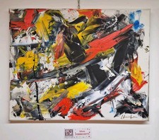 Silvio Formichetti - Astratto - Olio Su Tela 50x40 - Autentico di galleria