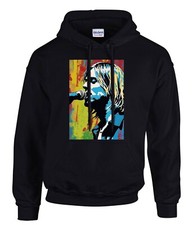 Felpa con cappuccio nera Kurt