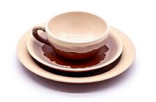 Stützel & Sachs Ceramica Tazza, Piattino & Piatto Torta Bask Handmade