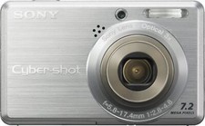 Sony Cyber-shot DSC-S750 7,2 MP 3x fotocamera digitale CCD ottica - argento 100% funzionante