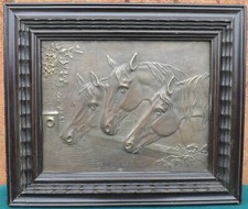 Piastra bassorilievo in bronzo