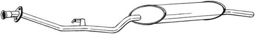 Silenziatore posteriore bosal - posteriore,
