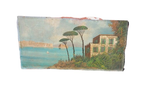 Grande dipinto olio tavola - dipinto, su