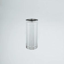 TUBO MONO - PARETE INOX 500mm