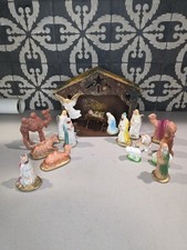 Presepe vintage in gesso/gesso