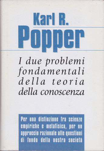 Karl popper i due problemi - r.,