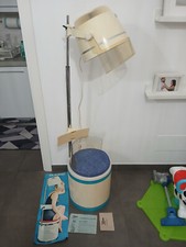 Casco Puff Asciugacapelli Seduta Olimpic Professional Vintage Anni 60