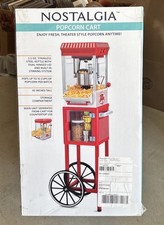 Nostalgia KPM200CART Carrello Popcorn 48 Pollici Collezione Vintage - Rosso/Bianco