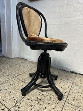 Thonet Sedia Nera Girevole Austriaca Art Nouveau, 1890 Poltrona Design