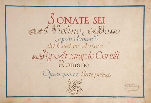 Sonata sei violino basso - violino,