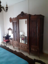 Camera letto anni 40-50 genere barocchino noce