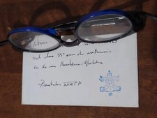 PAPA BENEDETTO XVI RATZINGER DEDICA SCRITTA ED AUTOGRAFATA   PER ANNIVERSARIO