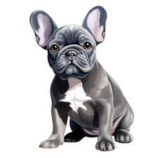 5 adesivi auto Bulldog