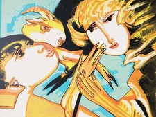 REMO BRINDISI: Rara Serigrafia di cm. 90x65 Firmata, Numerata. STUPENDA!!!