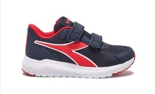 DIADORA SNEAKERS Jr FALCON 4 180237 C0172 BLU ROSSO con STRAPPO fino a 35