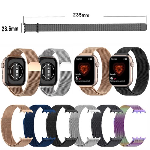 Metal milanese watch band - watch,