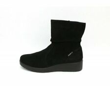 SCARPE ENVAL SOFT DONNA TRONCHETTO IN CAMOSCIO NERO 8258922 MADE IN ITALY SHOES