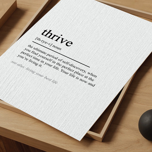Thrive definition print - thrive,
