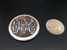 CALAMITA SCIMMIETTE CRUSCOTTO PLANCIA ANNI 60 70 LOGO BADGE AUTO EPOCA STORICHE