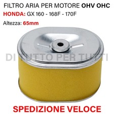 Filtro Aria per Motore Honda GX 160 168F 170F OHV OHC