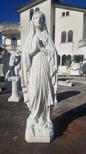 Madonna lourdes statua - di,