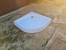 Piatto doccia in PVC 90x90 circolare compreso di pipetta