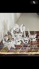 Set statuine animali cristallo