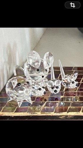 Set statuine animali - , cristallo