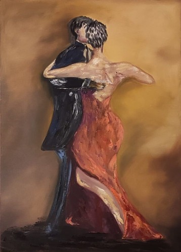 Dipinto olio 50x70 danza