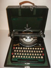 MACCHINA DA SCRIVERE PORTATILE D'EPOCA ANTICA RHEINMETALL BRSIG