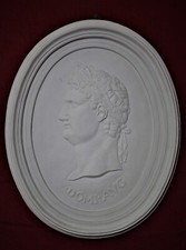 CHALK CAST BAS-RELIEF