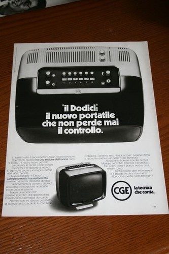 Bl17 1972 cge televisore - tv,