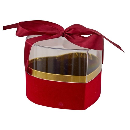 Scatolina plex cuore rosso - plex,