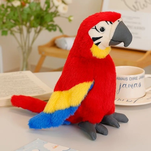 Peluche pappagallo rosso cm - peluche, 24