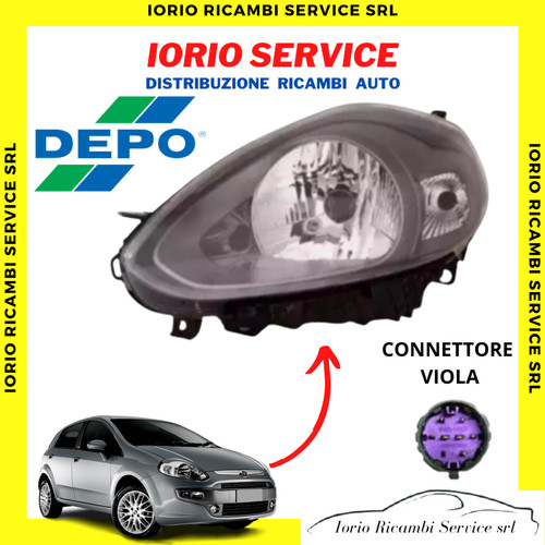 Faro ant sinistro fiat punto - faro,