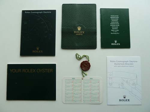Rolex daytona booklet - rolex,