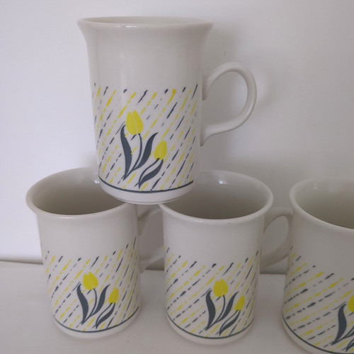 Tazza churchill vintage giallo - tazza,