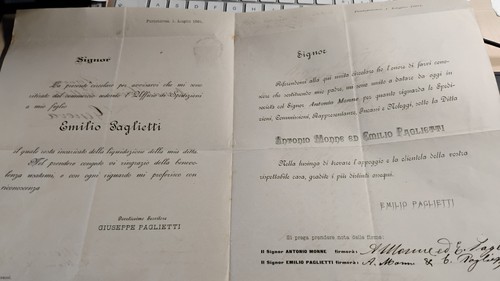 Porto torres 1891 documento - porto,