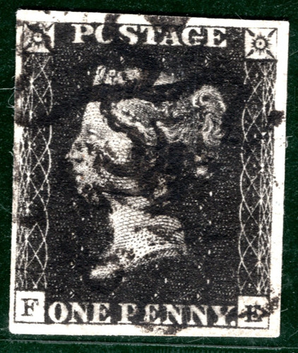 Penny black 1840 stamp 2 - 1840, sg.2