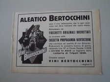 advertising Pubblicità 1938 VINO ALEATICO BERTOCCHINI