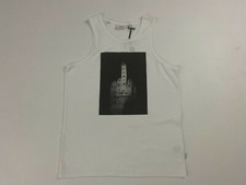 WESC Men’s Logo Adult White Graphic Tank Top Size L