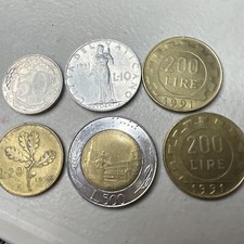 Lot of 6- Mixed Lire and dates