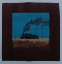 Litografia a colori paesaggio