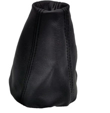 cuffia leva cambio compatibile con Fiat Panda 141  4x4 in vera pelle nera